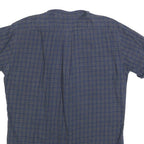 RALPH LAUREN Mens Blue Check Shirt L Classic Fit Cotton Summer Casual