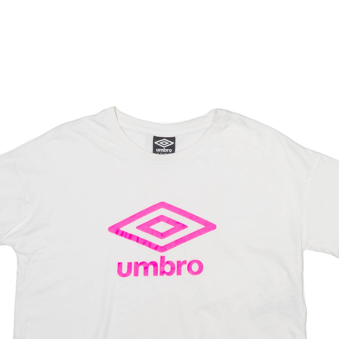 UMBRO Cropped Womens T-Shirt White Crew Neck S