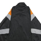 PLAYCREW Mens Black & Orange Sports Jacket XL Polyester Zip Lightweight