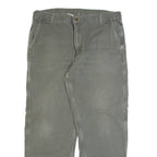 CARHARTT Lined Workwear Mens Trousers Grey Regular Straight W40 L32