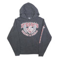 JERZEES Mens Grey Indians Track & Field Hoodie S Graphic Sweatshirt