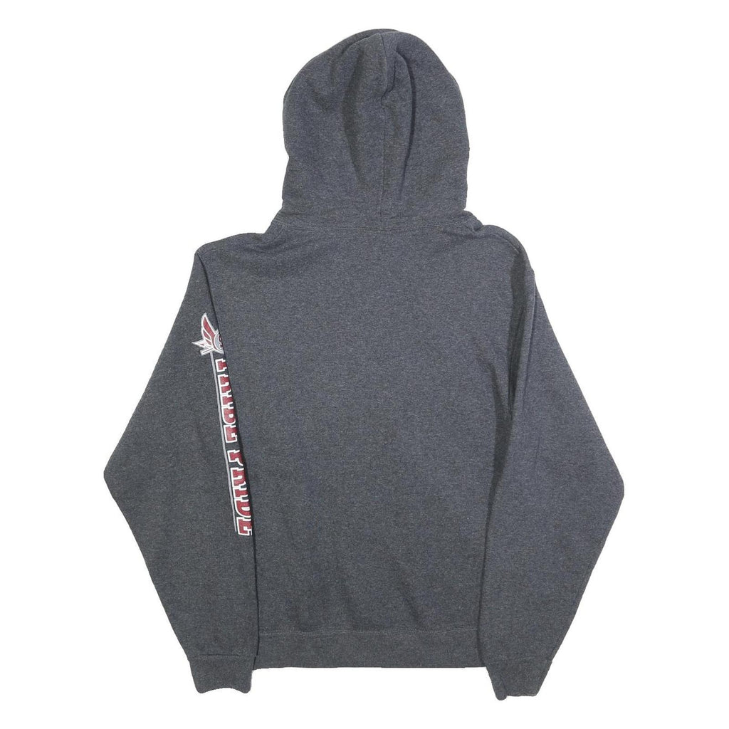 JERZEES Mens Grey Indians Track & Field Hoodie S Graphic Sweatshirt