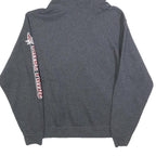 JERZEES Mens Grey Indians Track & Field Hoodie S Graphic Sweatshirt