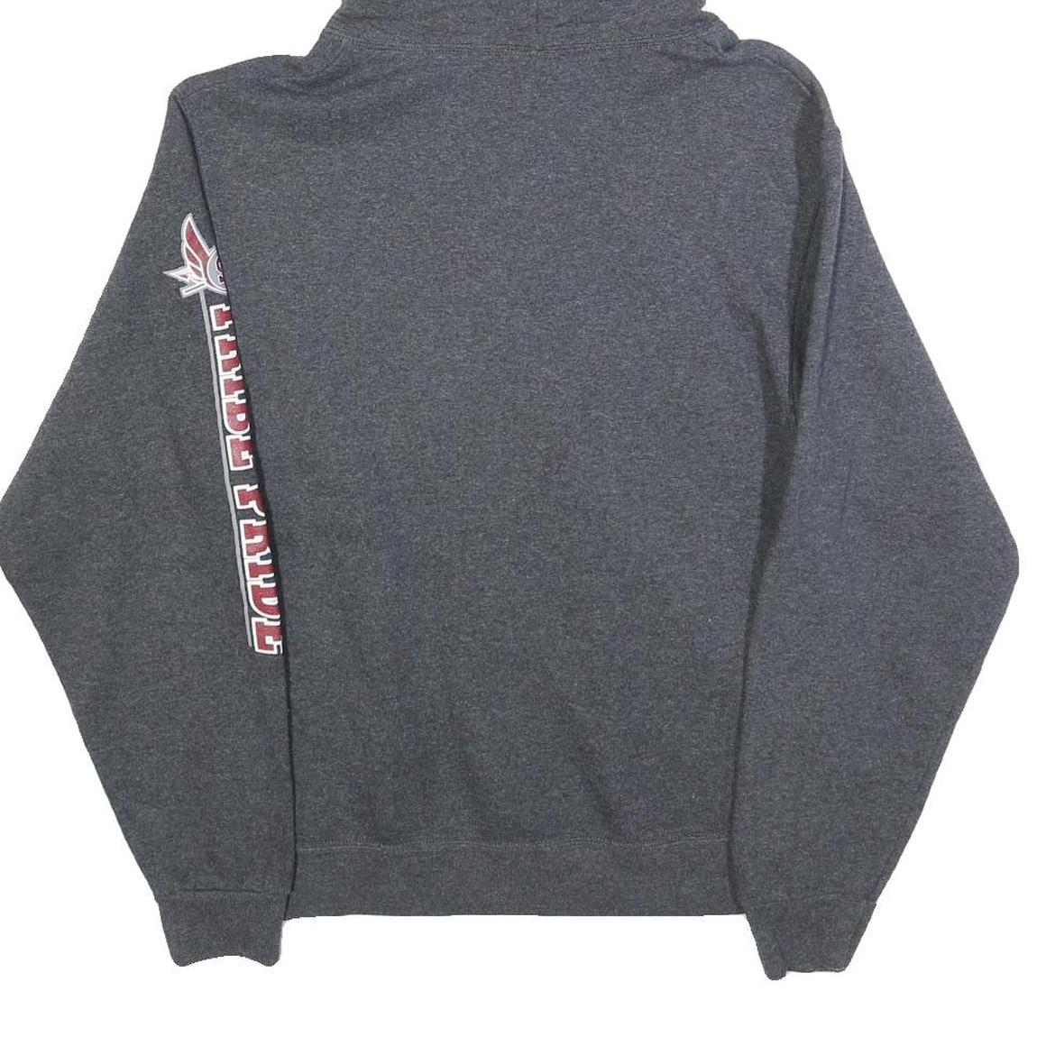 JERZEES Mens Grey Indians Track & Field Hoodie S Graphic Sweatshirt