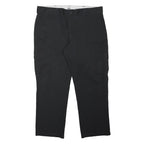 DICKIES Mens Black Regular Fit Cargo Trousers W40 L29 Workwear Zip Closure