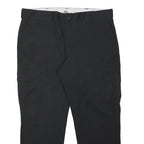 DICKIES Mens Black Regular Fit Cargo Trousers W40 L29 Workwear Zip Closure