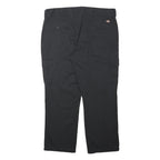 DICKIES Mens Black Regular Fit Cargo Trousers W40 L29 Workwear Zip Closure