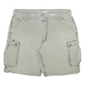 CARHARTT Mens Shorts Beige Cotton Blend Cargo Relaxed Fit 3XL W40 Pockets