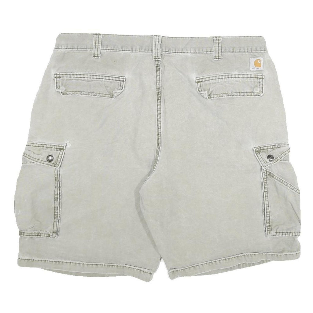 CARHARTT Mens Shorts Beige Cotton Blend Cargo Relaxed Fit 3XL W40 Pockets