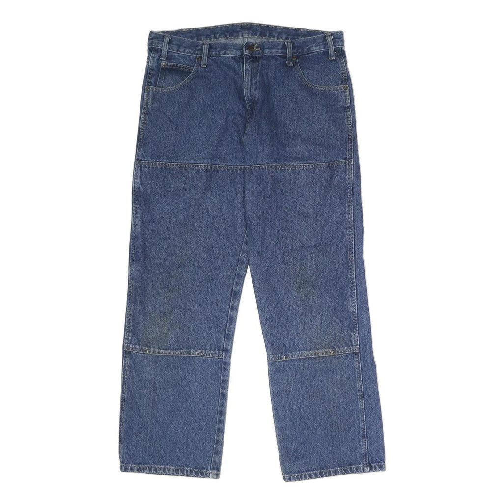 DICKIES Mens Jeans Blue Relaxed Straight Denim Medium W36 L30 Workwear Utility