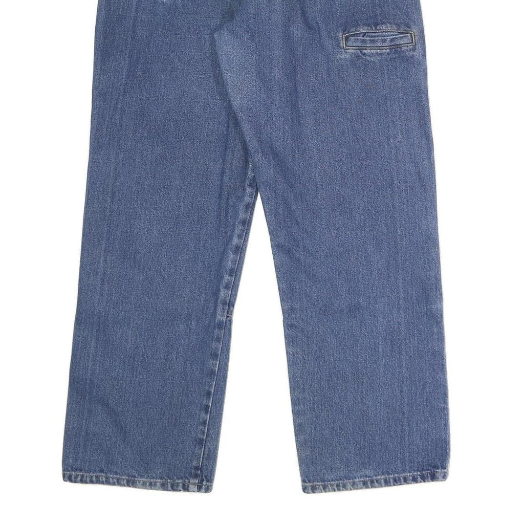 DICKIES Mens Jeans Blue Relaxed Straight Denim Medium W36 L30 Workwear Utility