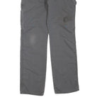 DICKIES Mens Grey Cotton Blend Regular Straight Trousers W34 L32 Workwear Casual