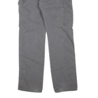 DICKIES Mens Grey Cotton Blend Regular Straight Trousers W34 L32 Workwear Casual