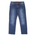 PIERRE CARDIN Deauville Mens Jeans Blue Regular Straight Stone Wash W30 L27