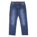 PIERRE CARDIN Deauville Mens Jeans Blue Regular Straight Stone Wash W30 L27