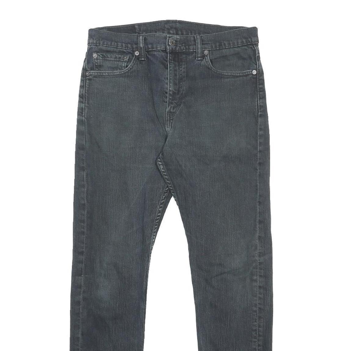 LEVI'S Mens Slim Black Denim Slim Skinny Jeans W32 L32 Classic Cotton Blend