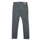 LEVI'S Mens Slim Black Denim Slim Skinny Jeans W32 L32 Classic Cotton Blend