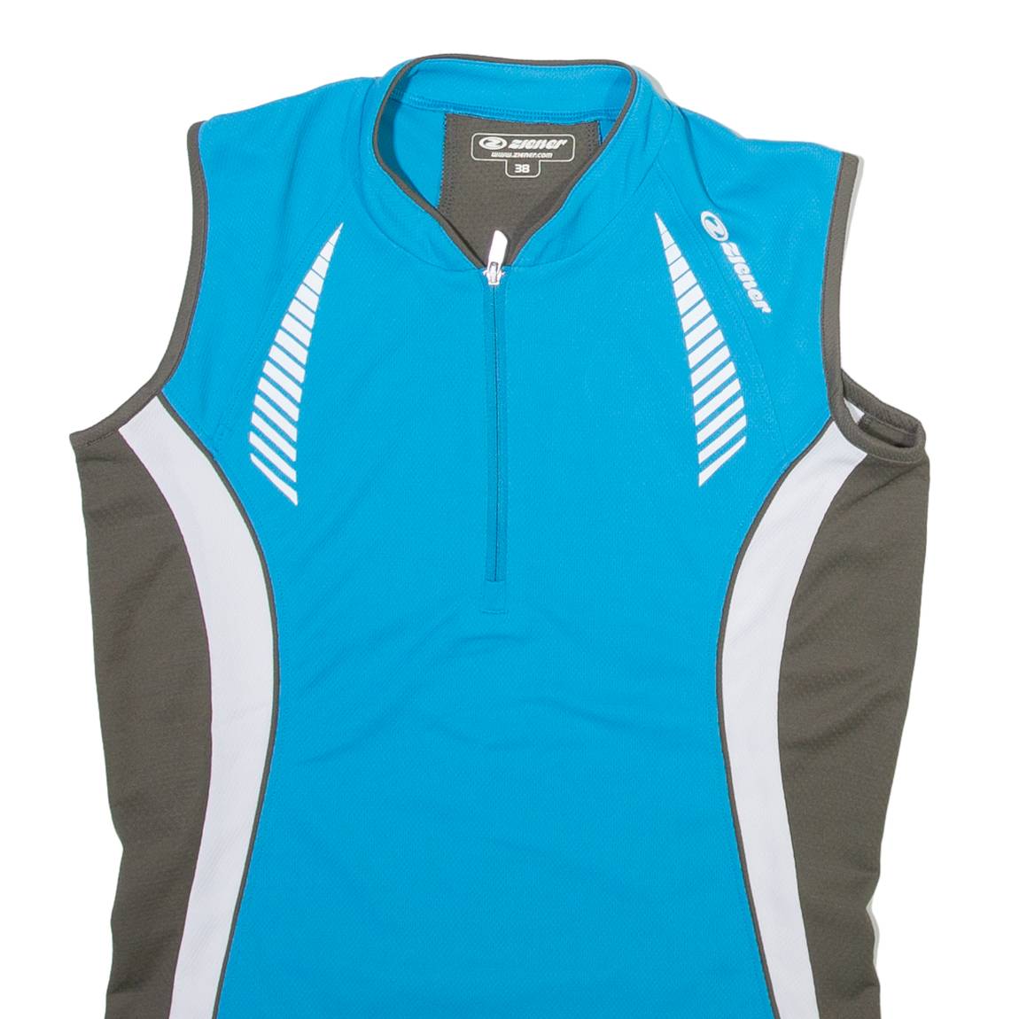 ZIENER Womens Jersey Blue 1/4 Zip XS