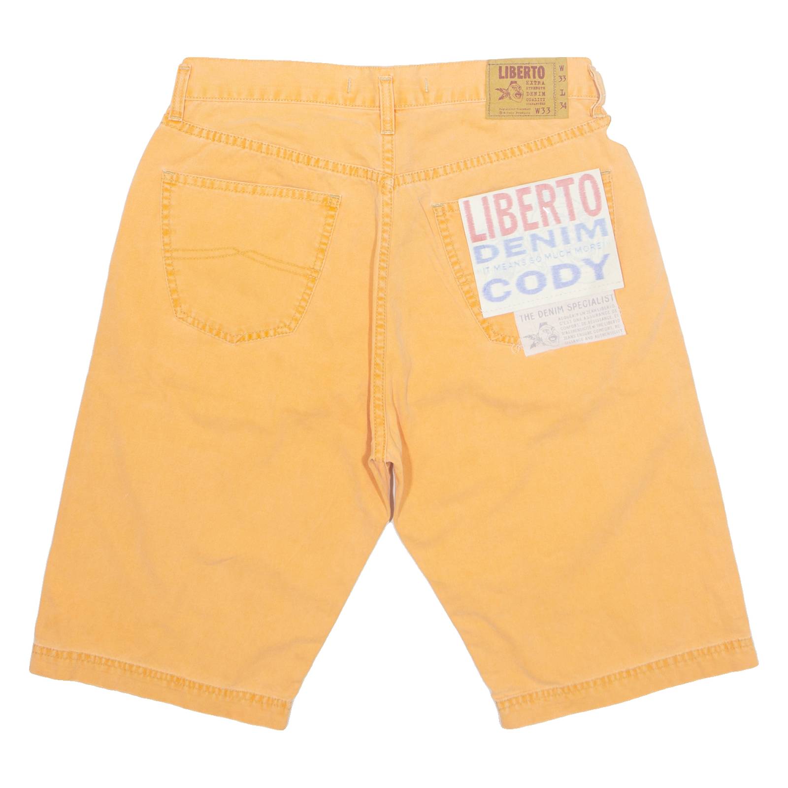 LIBERTO DENIM Cody Womens Denim Shorts Orange L W33
