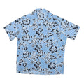 TEN TWO ONE Mens Blue Floral Pattern Shirt M Summer Casual Polyester Blend