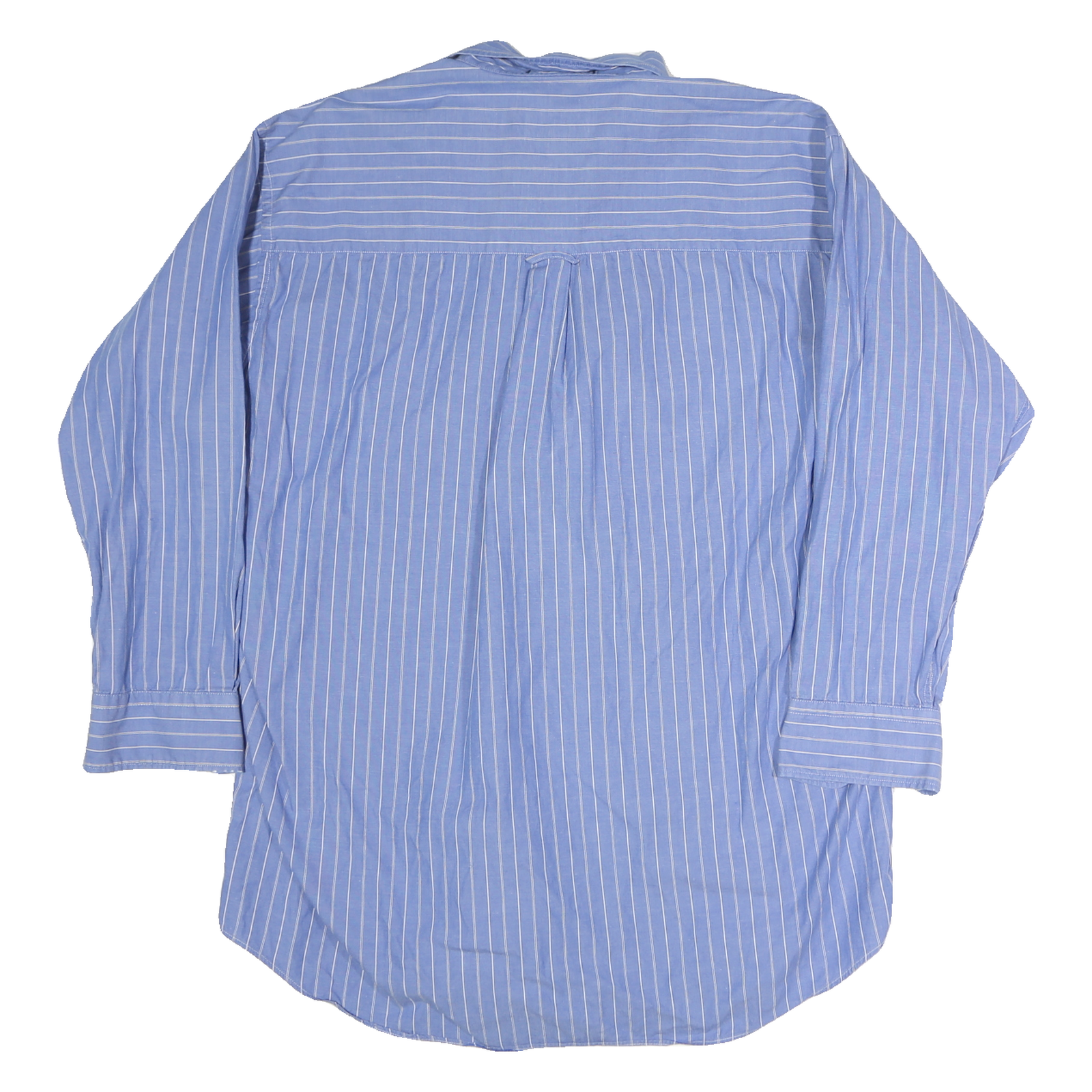 CHAPS RALPH LAUREN Mens Blue & White Stripe Cotton Shirt XL Classic Button Down