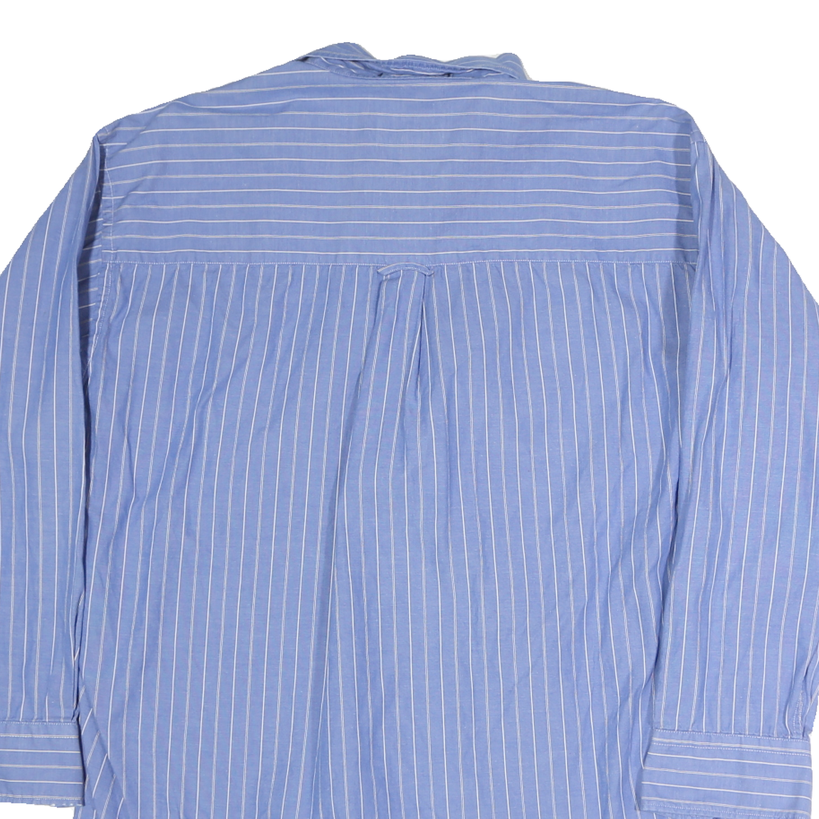 CHAPS RALPH LAUREN Mens Blue & White Stripe Cotton Shirt XL Classic Button Down