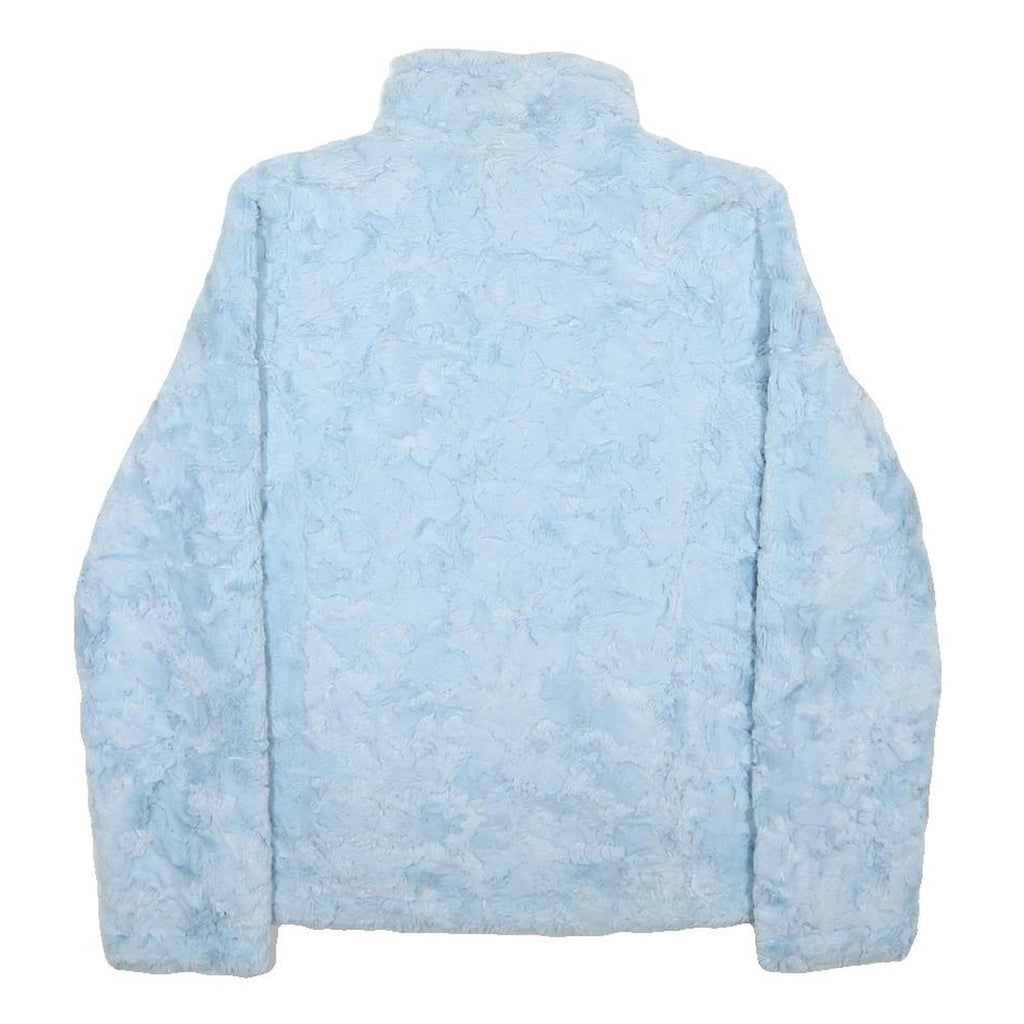 THE NORTH FACE Womens Blue Reversible Zip Fleece Jacket XS Polyester
