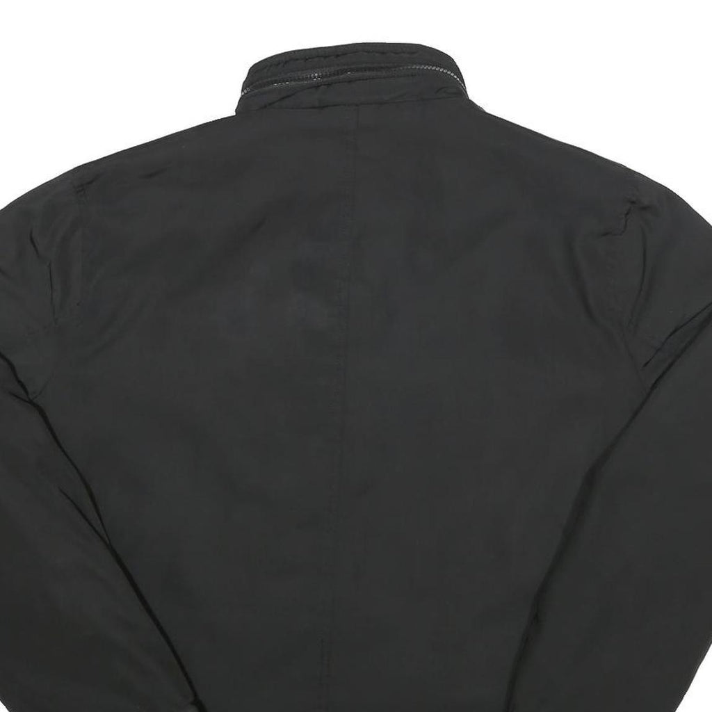 DKNY Mens Black Classic Jacket M Polyester Zip Plain Casual Lightweight