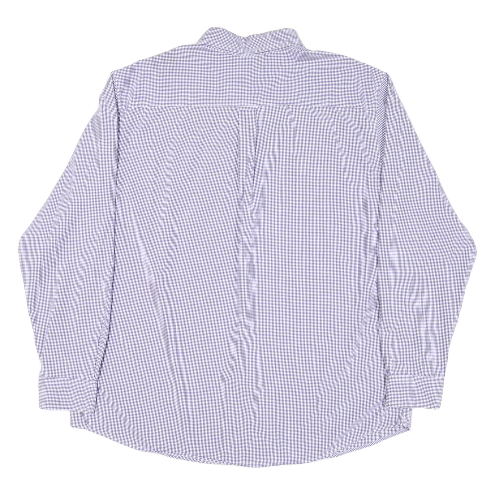 CHAPS Mens Purple & White Check Shirt 2XL Button Down Long Sleeve Casual Cotton