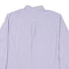 CHAPS Mens Purple & White Check Shirt 2XL Button Down Long Sleeve Casual Cotton