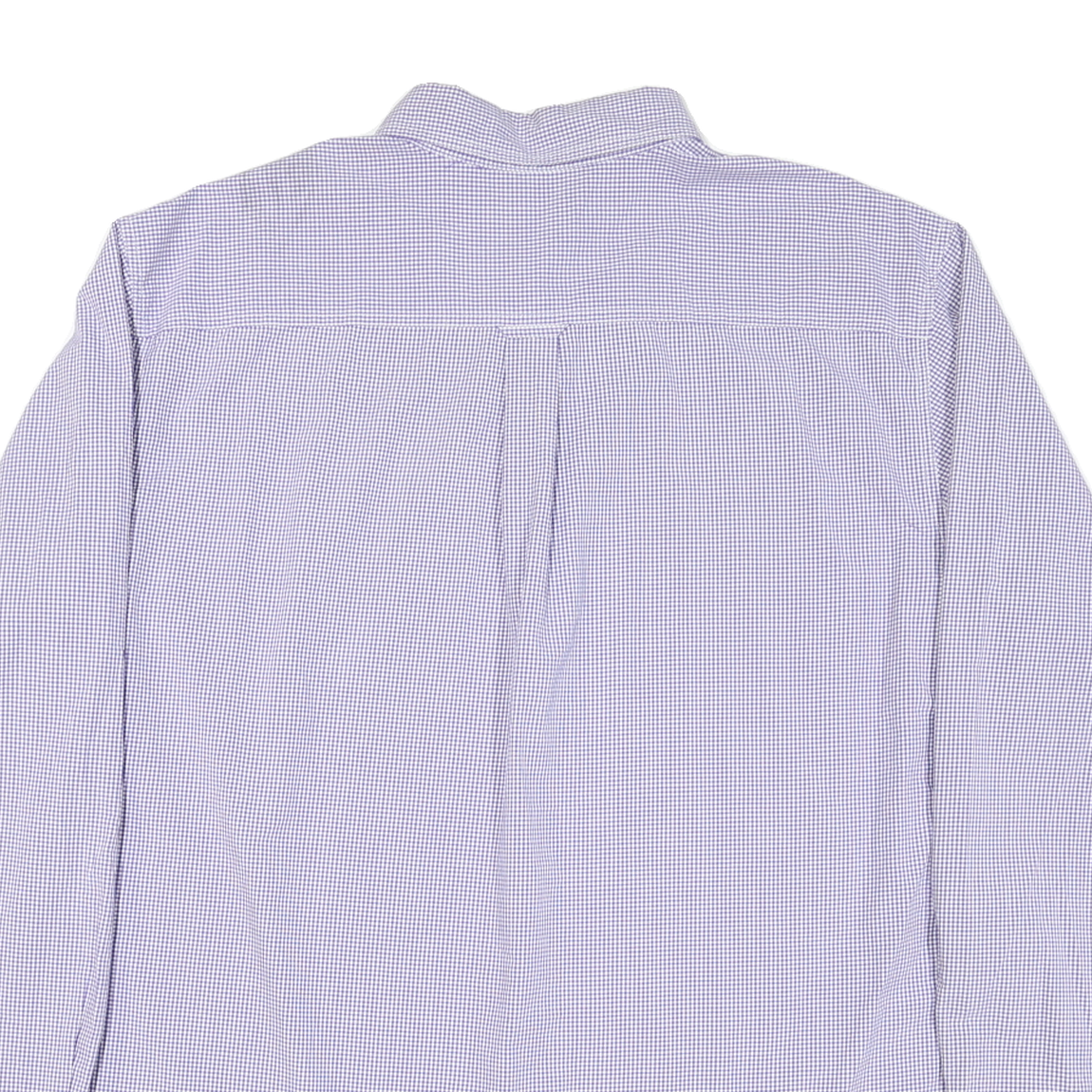 CHAPS Mens Purple & White Check Shirt 2XL Button Down Long Sleeve Casual Cotton