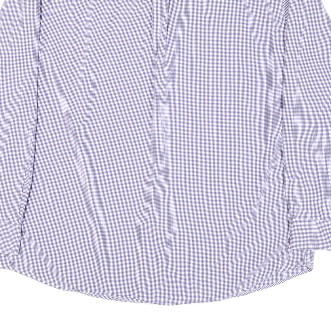 CHAPS Mens Purple & White Check Shirt 2XL Button Down Long Sleeve Casual Cotton