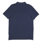 NIKE Mens Navy Blue Polo Shirt Short Sleeve Cotton L Logo Casual