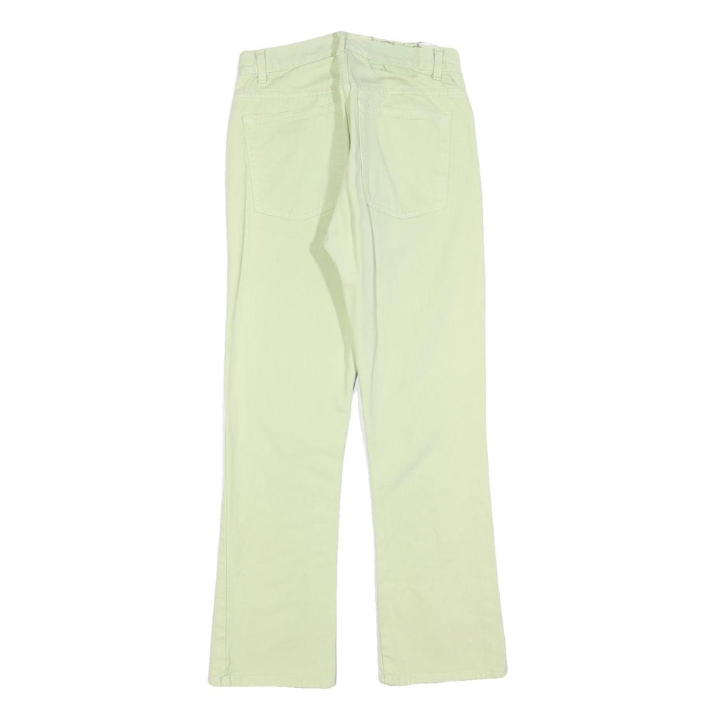 CALVIN KLEIN Womens Jeans Yellow Regular Straight Denim W26 L28 Zip Cotton Blend