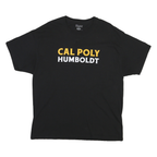 CHAMPION Mens Black Cal Poly Humboldt Graphic T-Shirt XL Short Sleeve Crew Neck