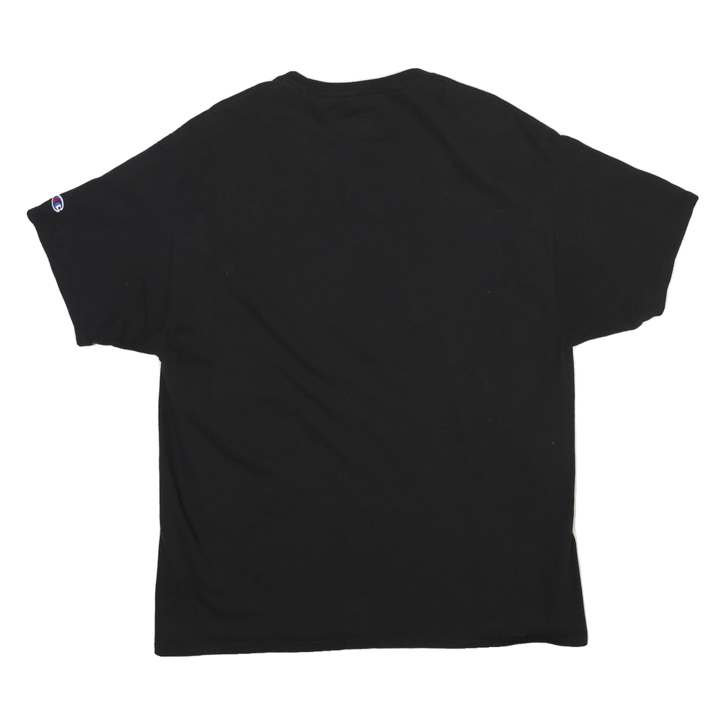 CHAMPION Mens Black Cal Poly Humboldt Graphic T-Shirt XL Short Sleeve Crew Neck