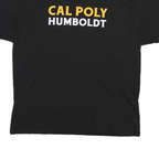 CHAMPION Mens Black Cal Poly Humboldt Graphic T-Shirt XL Short Sleeve Crew Neck