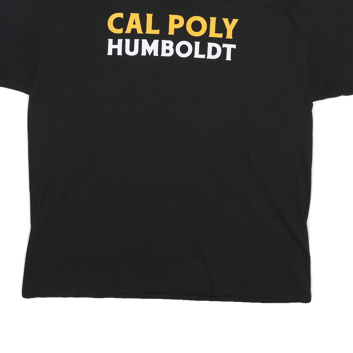 CHAMPION Mens Black Cal Poly Humboldt Graphic T-Shirt XL Short Sleeve Crew Neck
