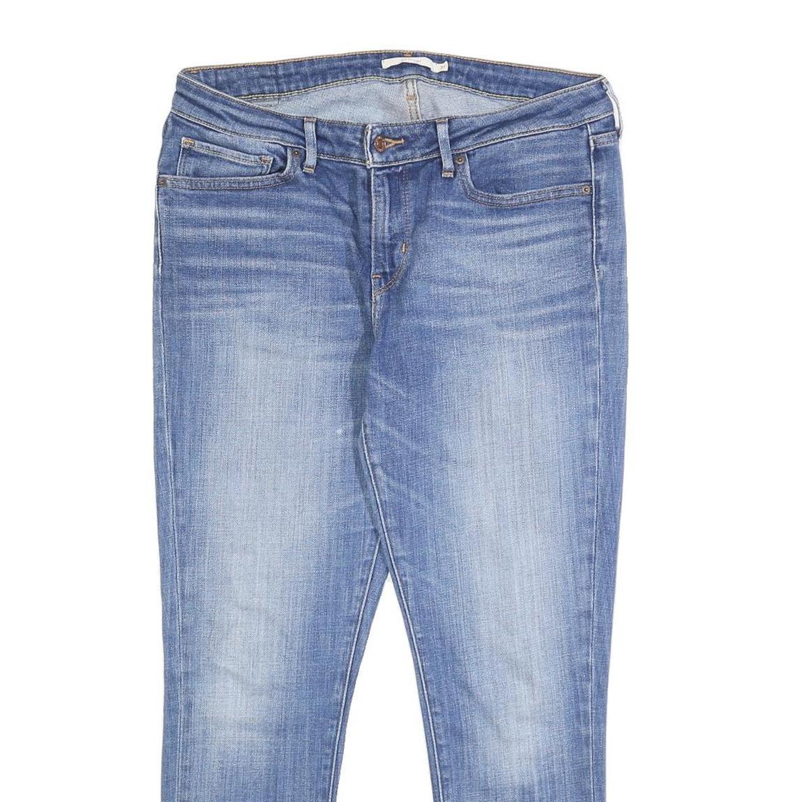 LEVI'S 711 Womens Jeans Blue Slim Skinny Denim Medium W31 L27 Classic Fit Zip