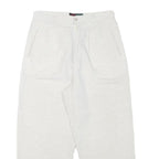MADIE'S FASHION Womens Linen Blend White Relaxed Tapered Trousers W26 L22 Casual