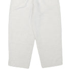 MADIE'S FASHION Womens Linen Blend White Relaxed Tapered Trousers W26 L22 Casual