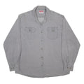 WRANGLER Mens Grey Casual Shirt XL Cotton Blend Long Sleeve Button