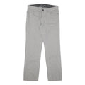 CALVIN KLEIN JEANS Mens Regular Fit Grey Cotton Blend Zip Trousers W34 L32