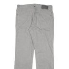 CALVIN KLEIN JEANS Mens Regular Fit Grey Cotton Blend Zip Trousers W34 L32