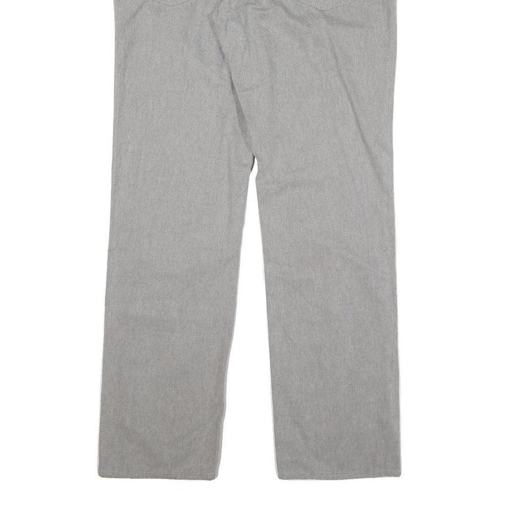 CALVIN KLEIN JEANS Mens Regular Fit Grey Cotton Blend Zip Trousers W34 L32