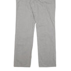 CALVIN KLEIN JEANS Mens Regular Fit Grey Cotton Blend Zip Trousers W34 L32