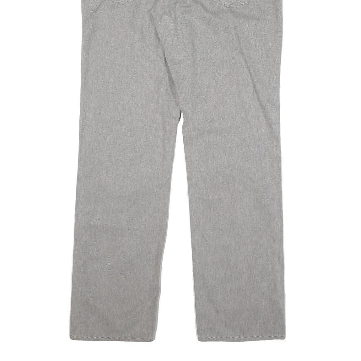 CALVIN KLEIN JEANS Mens Regular Fit Grey Cotton Blend Zip Trousers W34 L32