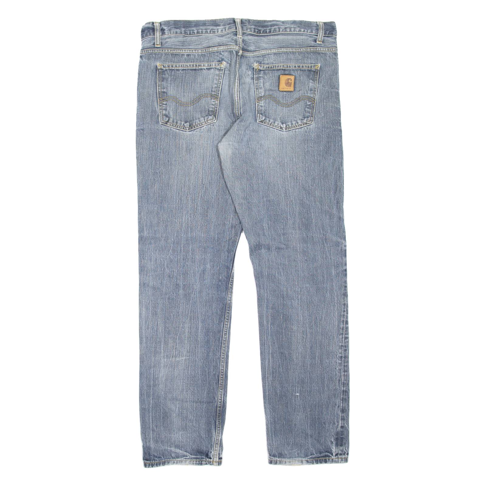 CARHARTT WIP Bexar Pant Mens Jeans Blue Regular Straight Stone Wash W37 L32
