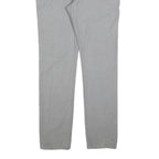REVIEW Mens Cotton Blend Slim Grey Trousers W34 L32 Classic Zip Closure