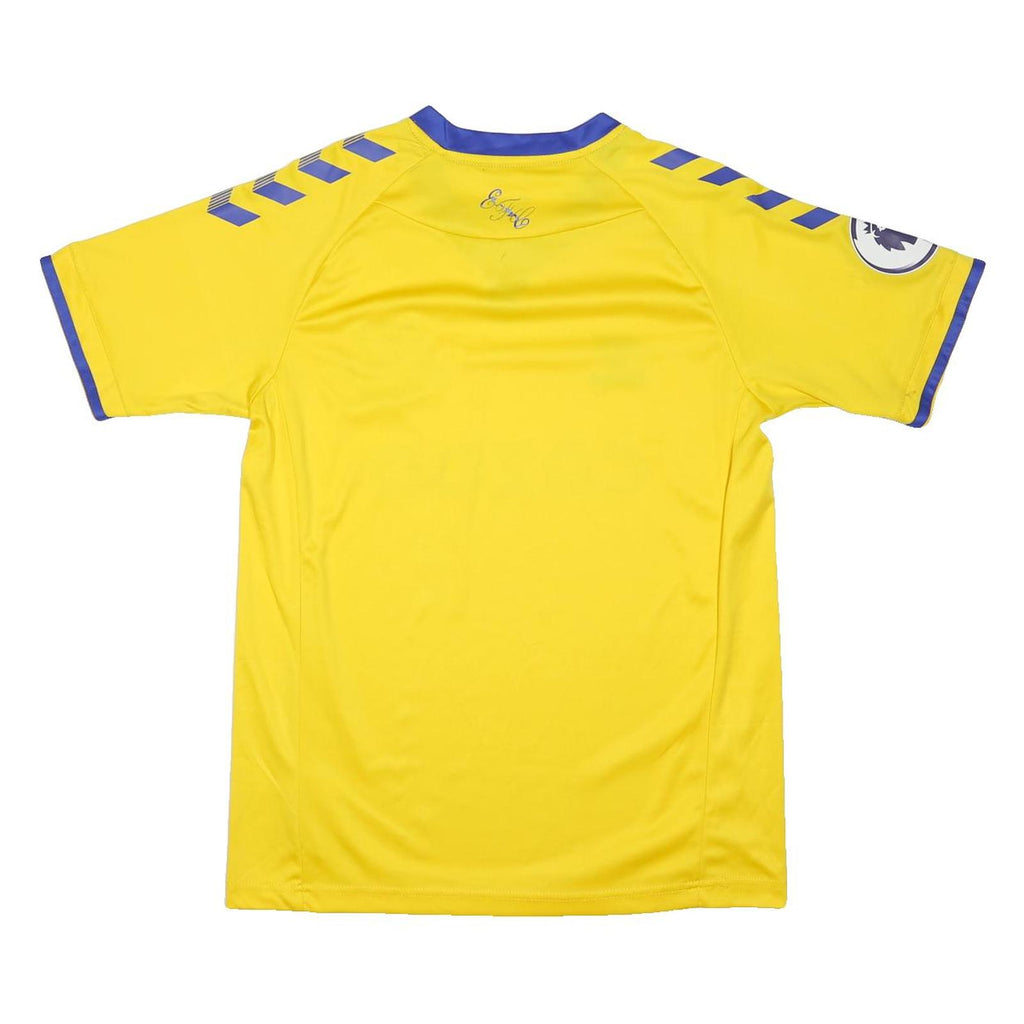 HUMMEL Everton 2020-21 Away Mens Yellow Football Shirt S Short Sleeve V-Neck
